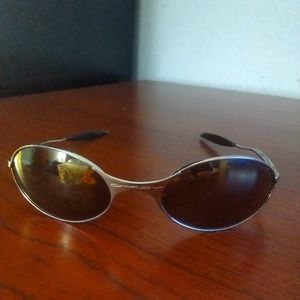 Vintage Oakley E Wire Gold on Gold Sunglasses Frame